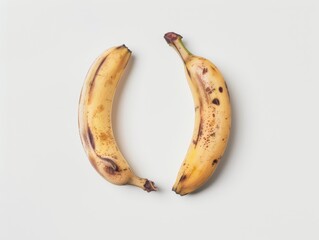 banana on white background - ai