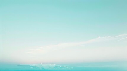 Fototapeta premium Elegant Minimalist Wallpaper with Light Gradients in Turquoise and White - Ideal for Modern Interior Design and Backgrounds