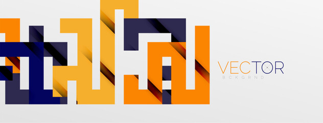 Color bend lines with shadow texture effect. Vector Illustration For Wallpaper, Banner, Background, Card, Book Illustration, landing page