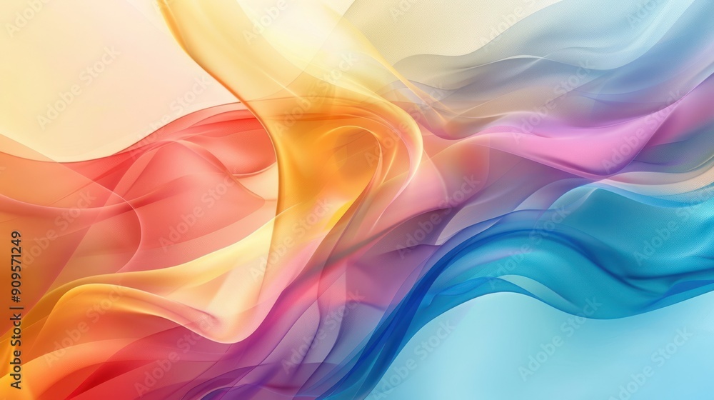 Poster a colorful abstract background symbolizing unity and diversity