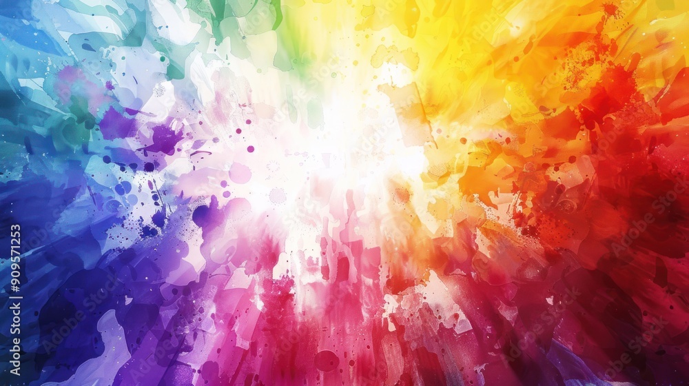 Aufkleber a colorful abstract background symbolizing unity and diversity