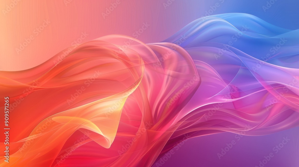 Poster a colorful abstract background symbolizing unity and diversity
