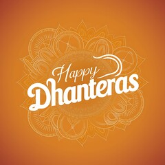 Obraz premium Happy Dhanteras, Banner, Story. Poster, Dhanteras, 