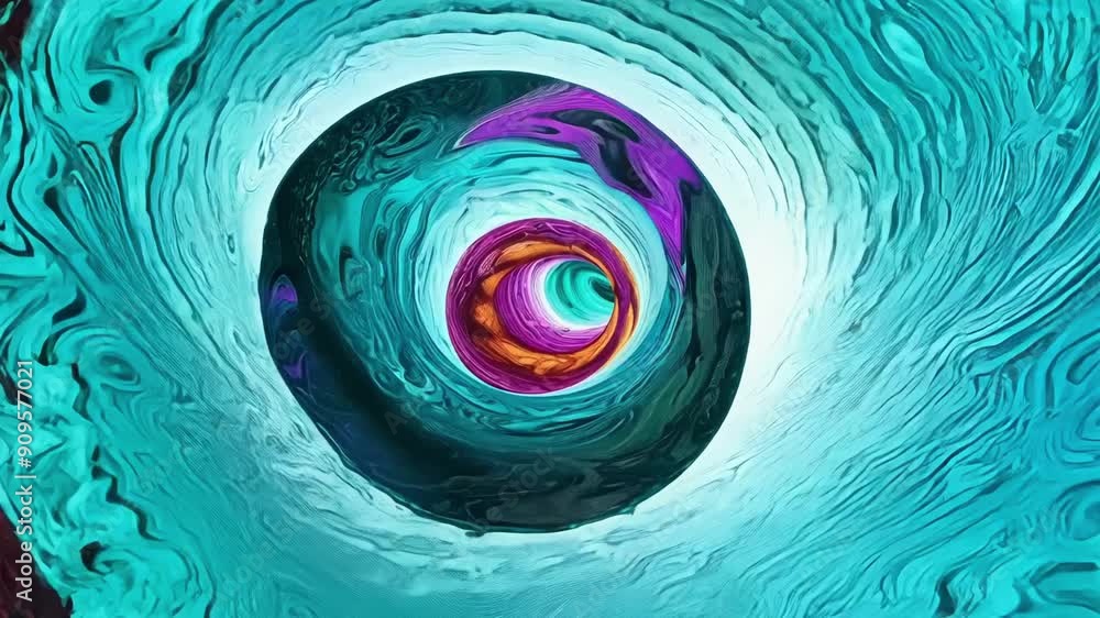 Poster a captivating display of vibrant colors swirls together, forming intricate patterns that draw the vi