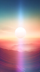 Digital abstract lens flare graphic poster background