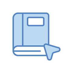 Digital textbooks vector icon