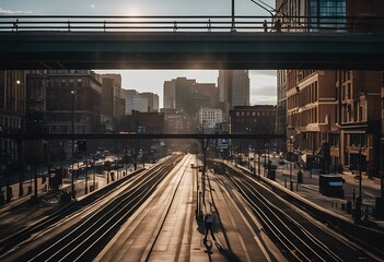 Fototapeta premium landmark highrise building us downtown american town landscape america financial new business Boston USA metropolis england place urban city skyline district location modern Massachusetts offic