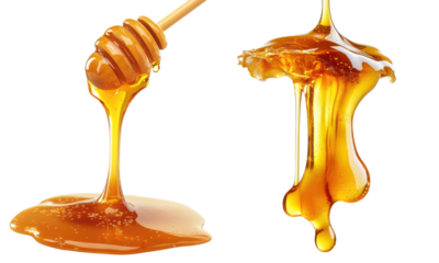 Golden Honey Drizzle and Splashes.