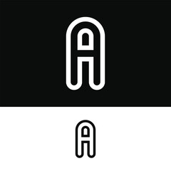 Creative abstract initial letter A logo design. Premium Vector