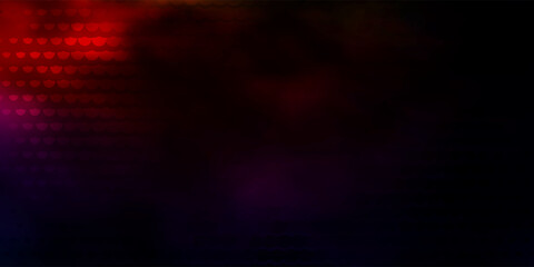 Dark Multicolor vector background with circles.