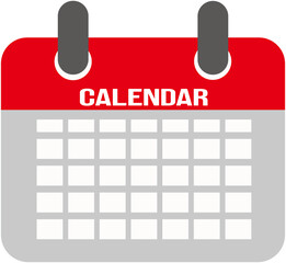 illustration of a monthly calendar page
