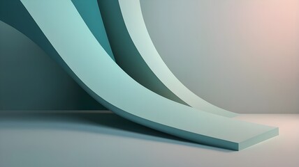 Obraz premium Abstract minimalist background design, 3d render.