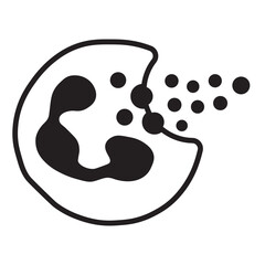 phagocytosis line icon 