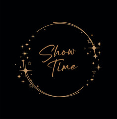 Show time with creative font design.