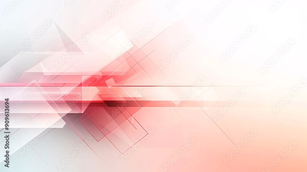 Poster ultra-sharp geometric pattern, overlapping translucent shapes, subtle gradient,