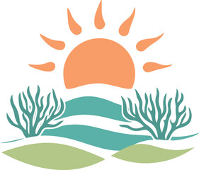 Sunrise Over Coral Reef