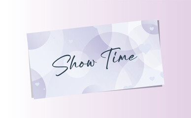 Show time with creative font design.