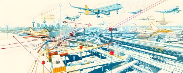 Obraz premium travel concept illustration