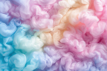 Fototapeta premium Generative ai on theme of beautiful texture soft fluffy cotton, design natural abstract background