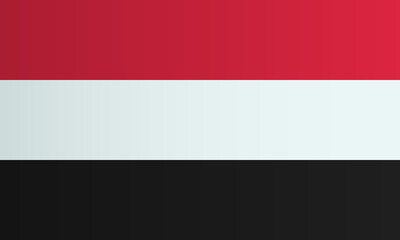 Obraz premium Yemen national flag. Coutry identity
