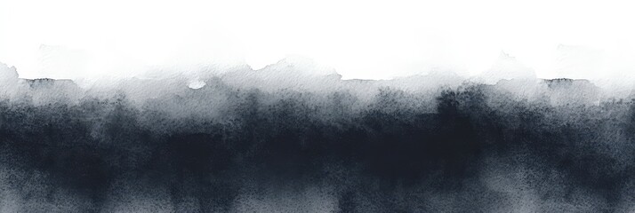 Abstract Watercolor Painting in Shades of Gray