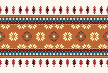 abstract Traditional geometric ethnic fabric pattern ornate elements with ethnic patterns design for textiles, rugs, clothing, sarong, scarf, batik, wrap, embroidery, print, curtain, carpe