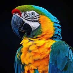 Obraz premium Portrait of a Colorful Macaw Parrot