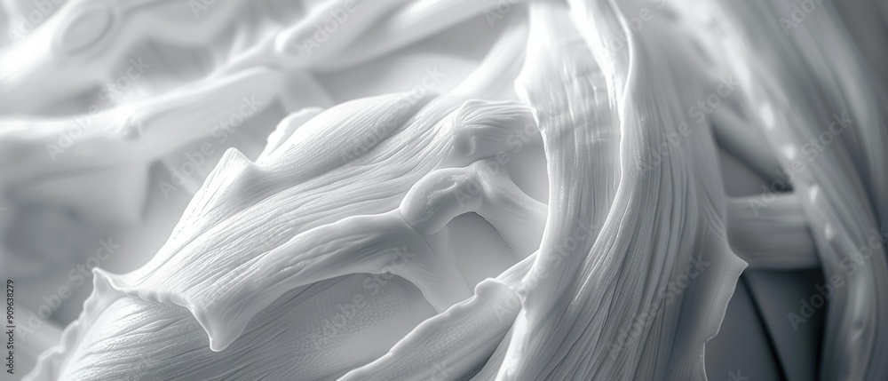 Poster white swirls and lines create an abstract design. ai.