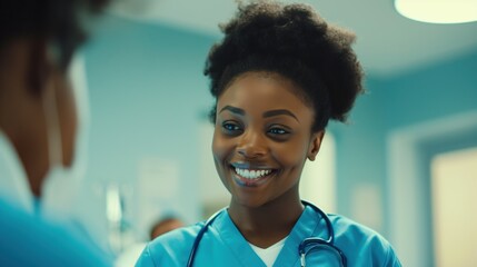 Nurse providing care to a patient, demonstrating compassion and professionalism in healthcare