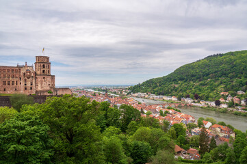 Obraz premium Heidelberg Castle, Castle in Heidelberg, Baden-Württemberg, Germany