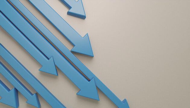 Blue arrows pointing downwards
