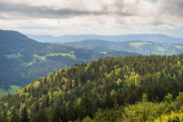 Lake Mummelsee at the Nationalpark Schwarzwald, Black Forest National Park in Baden-W&uuml;rttemberg