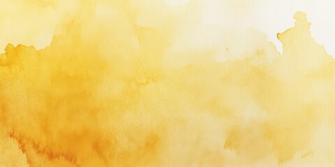 Obraz premium Abstract Watercolor Background in Warm Yellow Hues