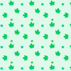 Seamless pattern, leaves, maple leaves, ornament, texture, contours