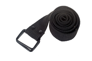 black men's belt isolated