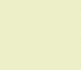 Vector seamless pattern. Olive green color on matching background. Bold rounded hexagons mosaic pattern. Small hexagon geometric shapes. Seamless pattern. Tileable vector illustration.