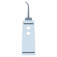 Water flosser vector cartoon illustration isolated on a white background.