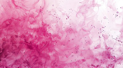 Fototapeta premium Vibrant and dynamic watercolor splash background with a gradient of pink hues, showcasing a smooth and artistic transition from light to dark shades.