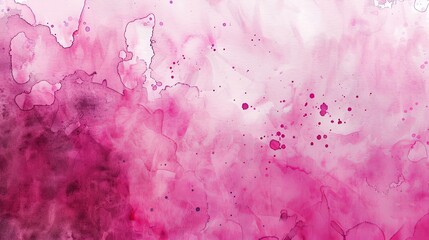 Fototapeta premium Vibrant and dynamic watercolor splash background with a gradient of pink hues, showcasing a smooth and artistic transition from light to dark shades.