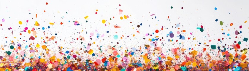 Colorful confetti explosion, festive and dynamic abstract