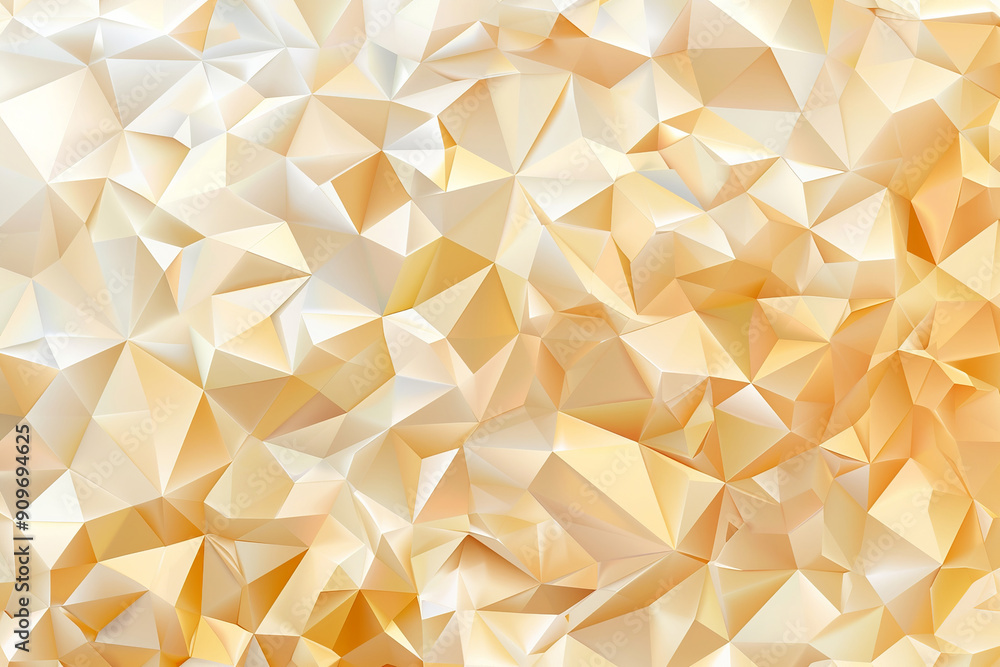 Poster abstract low-poly triangular polygonal mosaic beige orange background. abstract background with poly
