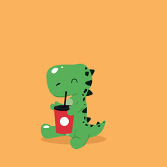 Dyno drink vector flat design perfect for merchendise and Cover book
