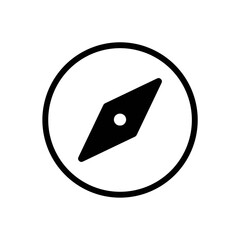 Direction compass icon with simple and modern design © Guntur