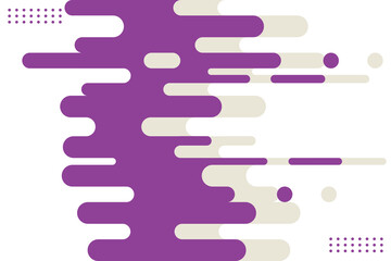 Purple rounded lines background. Abstract dashed lines and dots.Vector illustration