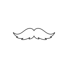 Moustache vetor icon