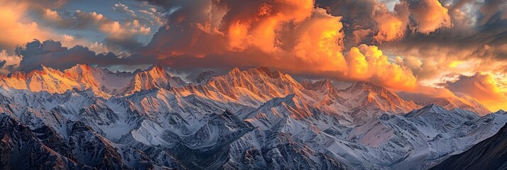 sunrise over the Himalayan mountains © Brian