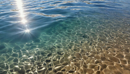 Texture fond eau cristalline claire mer.