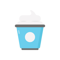 Yogurt vector icon