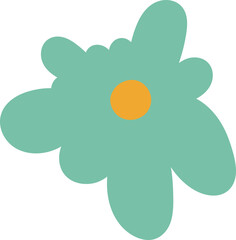 Modern art flower illustration