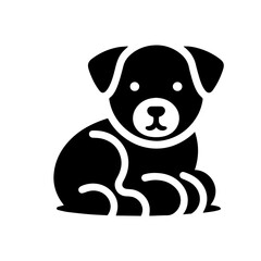 Pets glyph solid icon clip art flat design